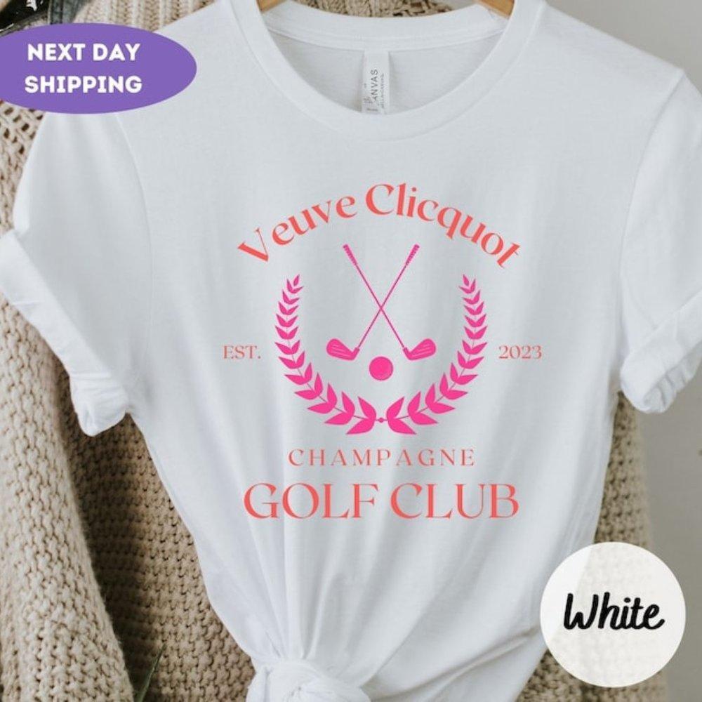 Vueve Clicquot Golf Club Tennis Country Club Tennis Club Preppy Hampt Shirt